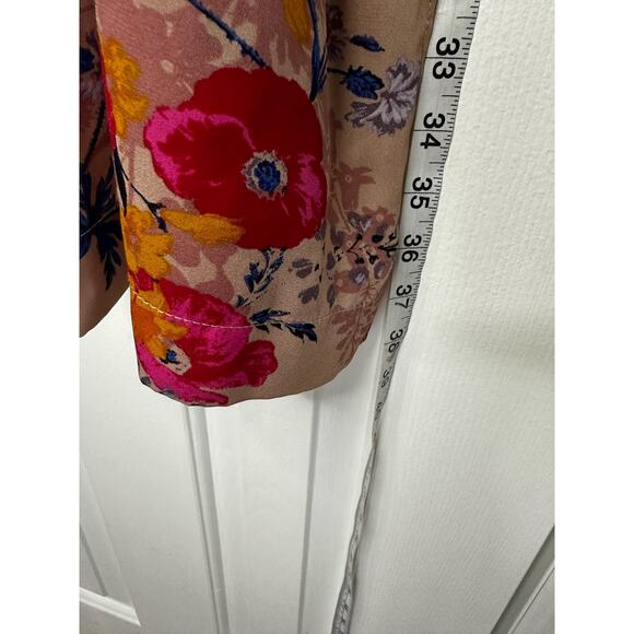 A New Day XL XXL WHIMSICAL FLORAL DUSTER COVER UP TOP (no belt) - Picture 5 of 8